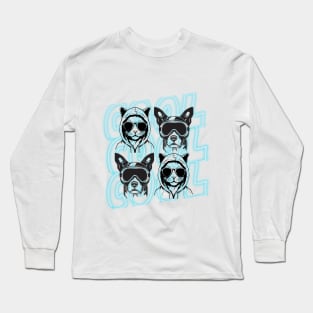 cool cat & dog Long Sleeve T-Shirt